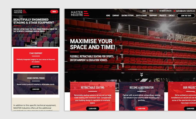 Master Industrie Website